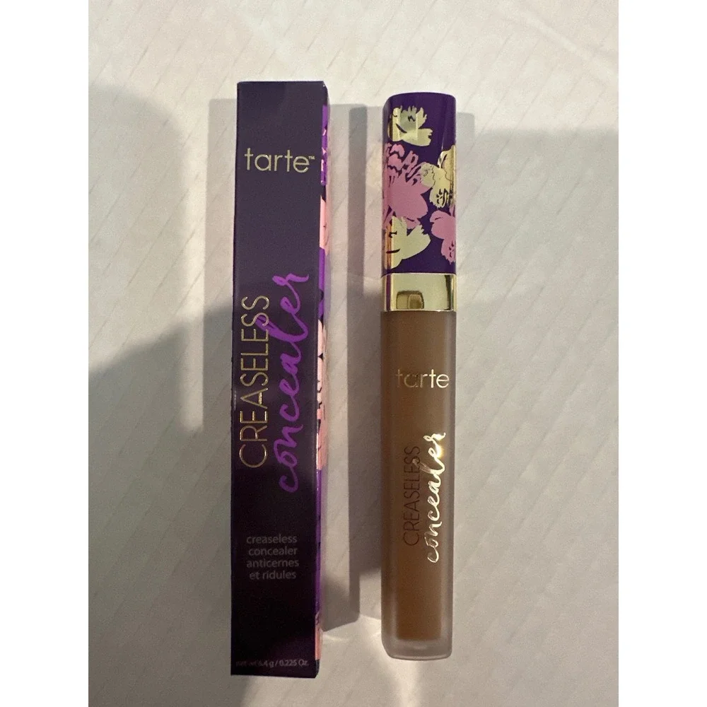 Tarte Creaseless Concealer 57S Rich Sand Full Coverage Liquid Makeup 0.225oz NIB